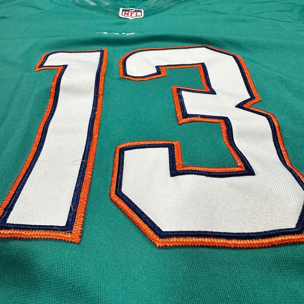 Nike Miami Dolphins Dan Marino 13 Stitched NFL Jersey Teal Mens 48 XL - Picture 4 of 12